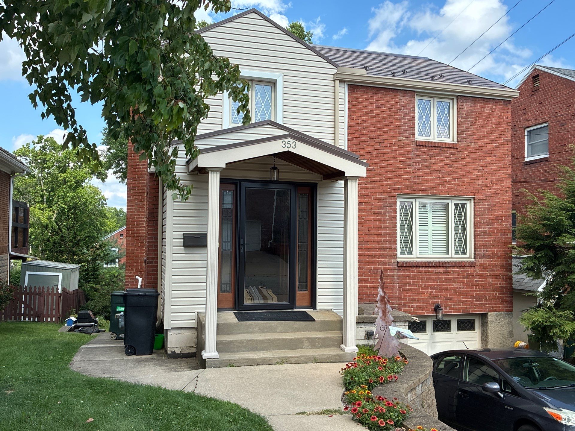 Full Vinyl Siding Renovation and Trim Installation in Mt Lebanon by Ideal Siding Pittsburgh