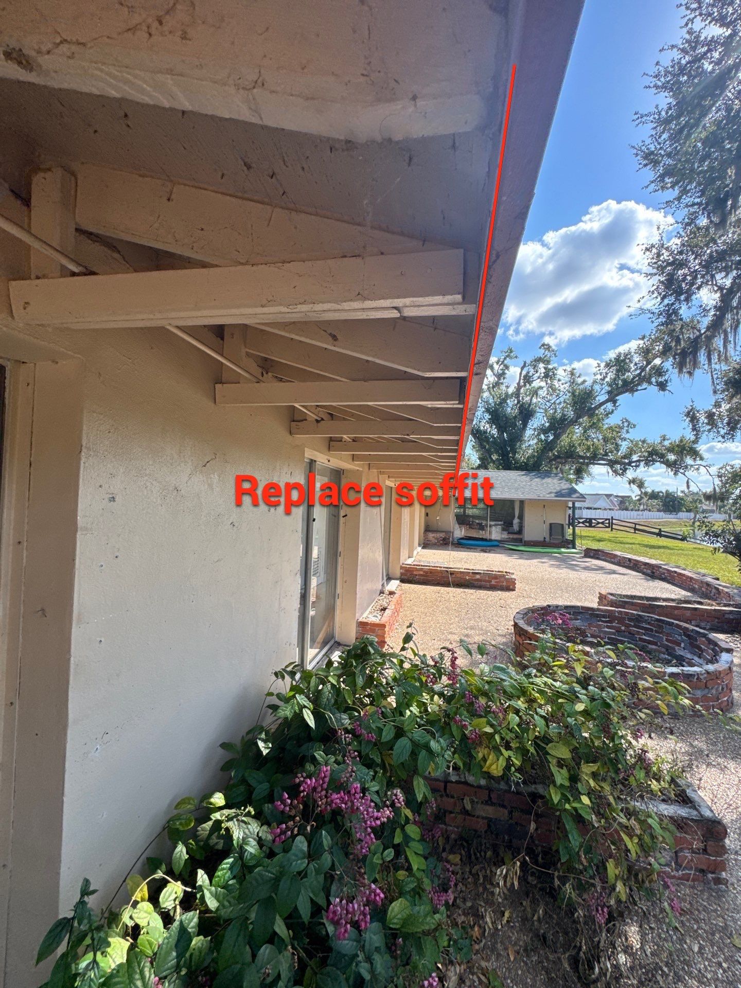 Soffit and Fascia Installation and Smooth Box Gutters and Downspouts in Sarasota FL by Gutter Professors