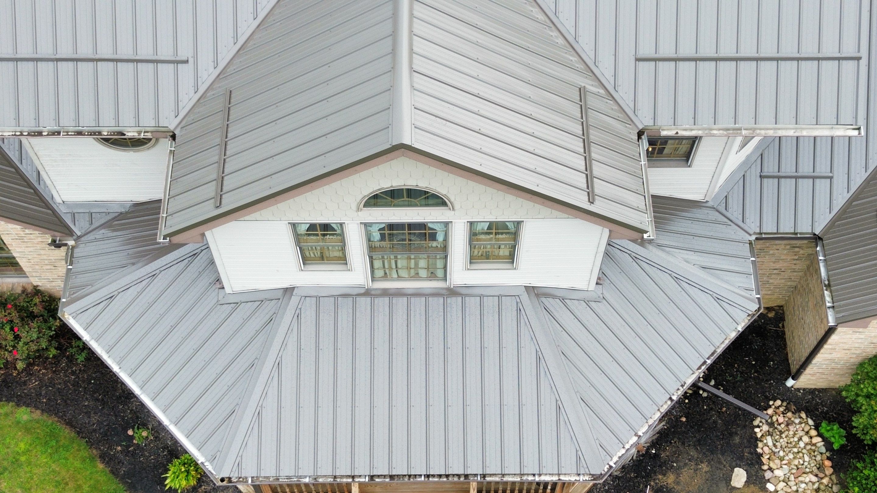 Residential Roofing Installation using Performance Panel Metal - Burnished Slate by RoofX 