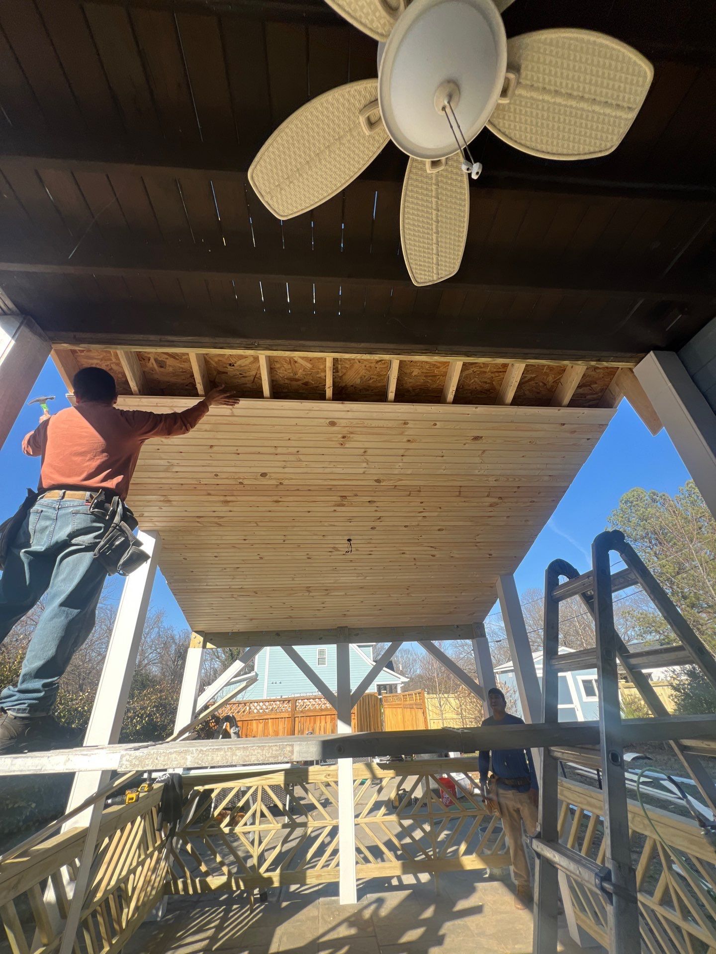 Durham Pergola-to-Screened Porch Transformation by The Remodeling Company