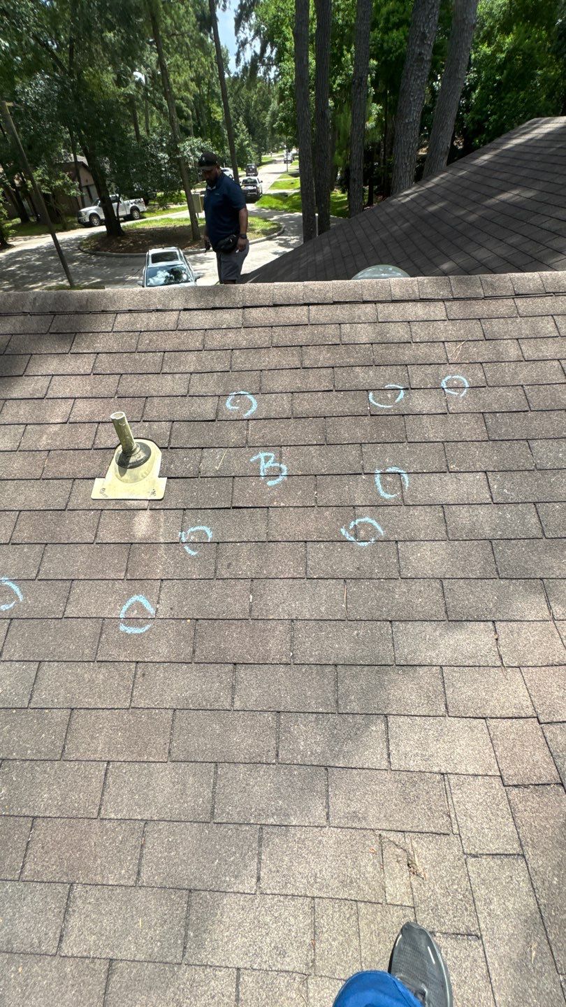 Hail Inspection Woodlands by Boss Hogg Roofing