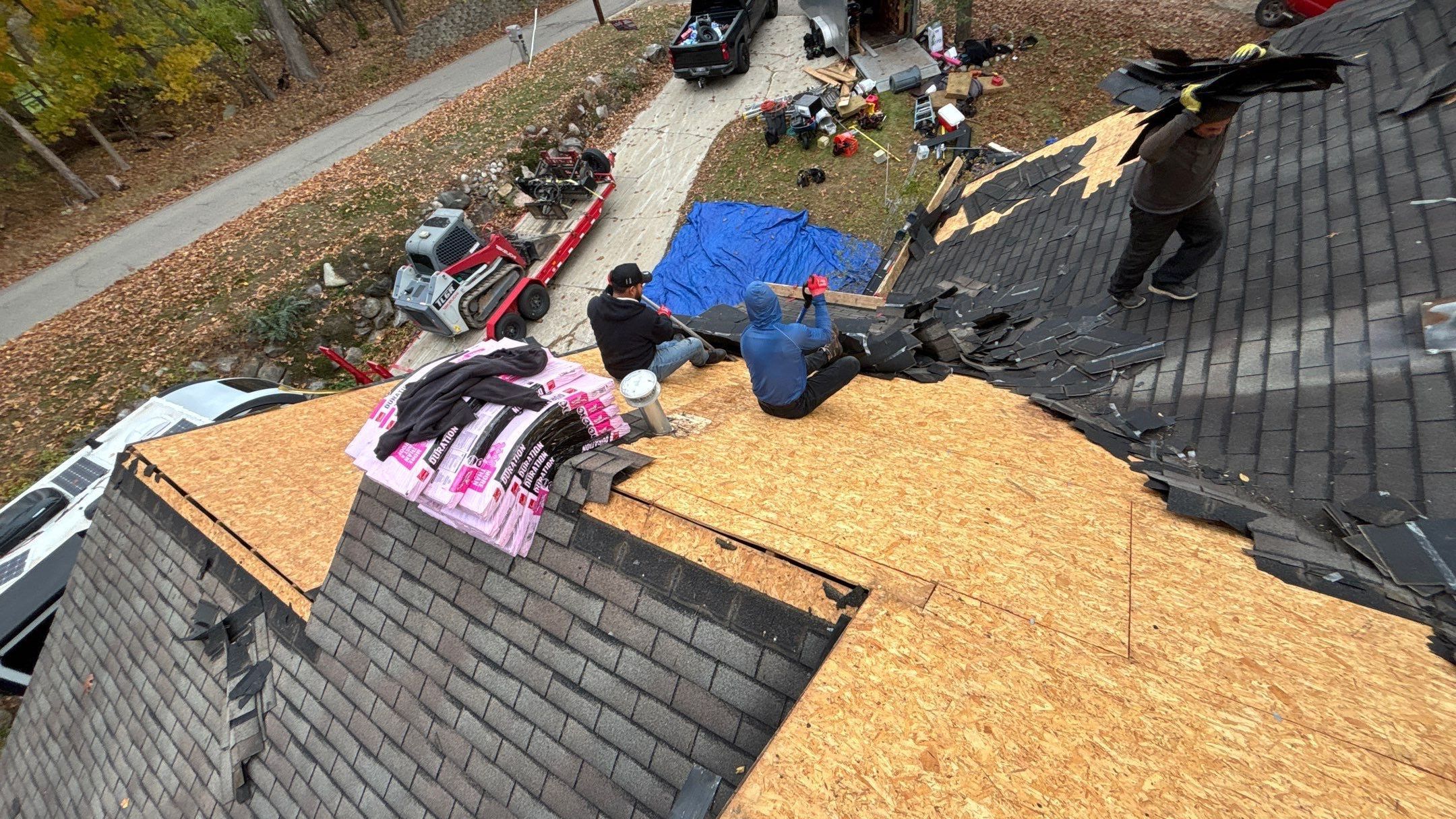 Roof Replacement using Owens Corning Driftwood by 180 Contractors