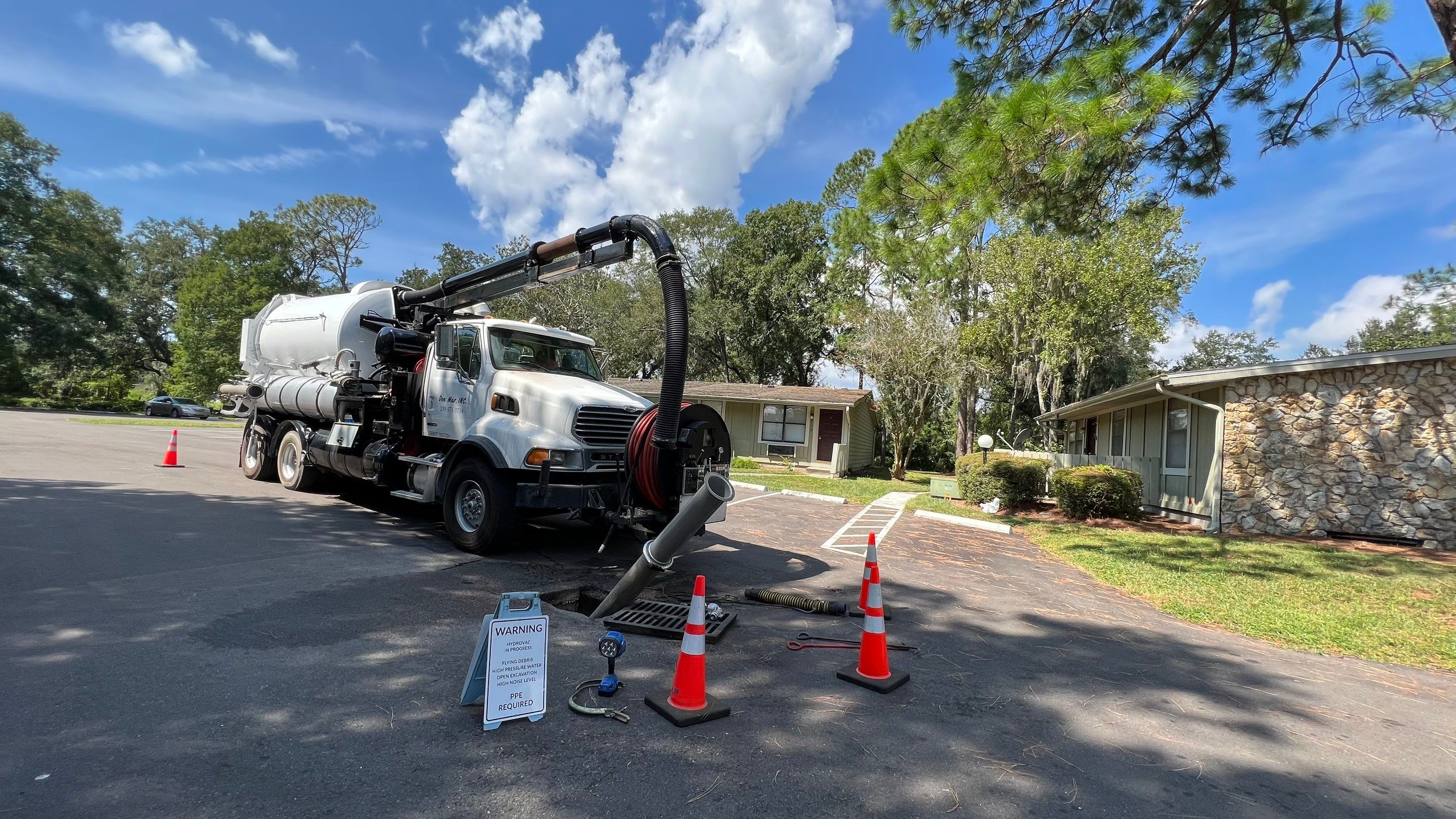 Apartment Complex Storm Water System Cleaning and Maintenance by Don Mar, Inc. Storm Water Solutions