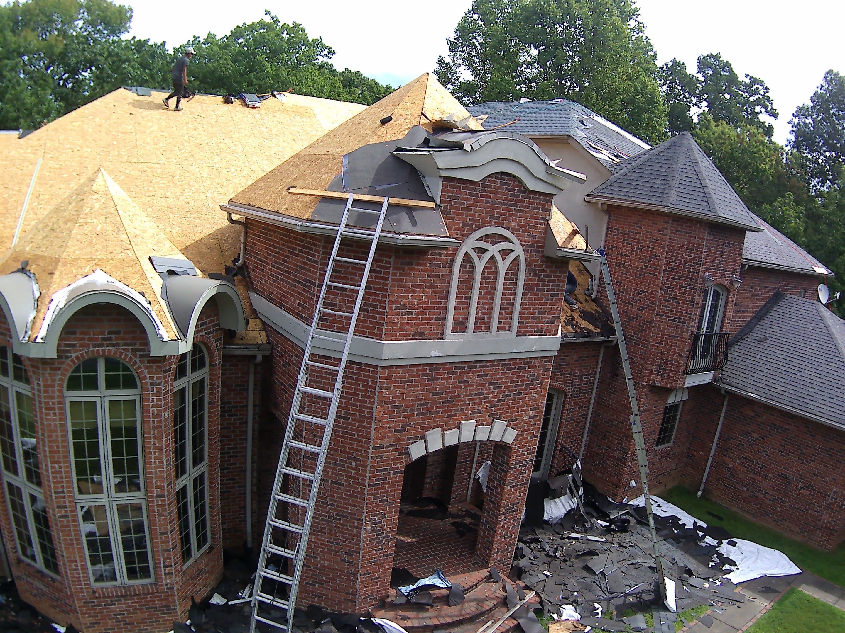 Residential Roofing Installation using GAF Timberline HDZ by Rainstoppers Roofing