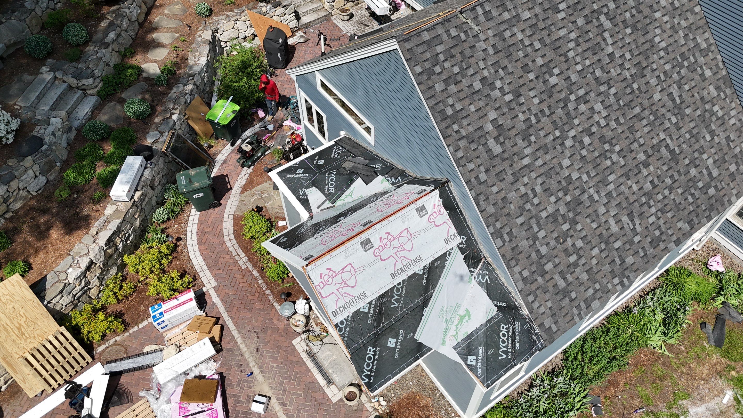 Roof Replacement + Metal Valleys + Snow Belt + Skylights — Carlisle, MA by Mighty Dog Roofing of Greater Middlesex County