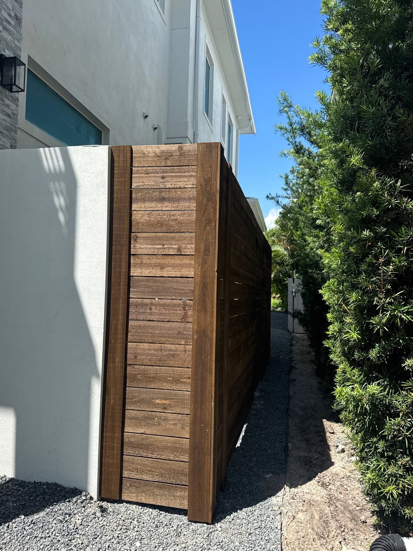 Cedar Horizontal Privacy Fence by Asap fence and gates, LLC