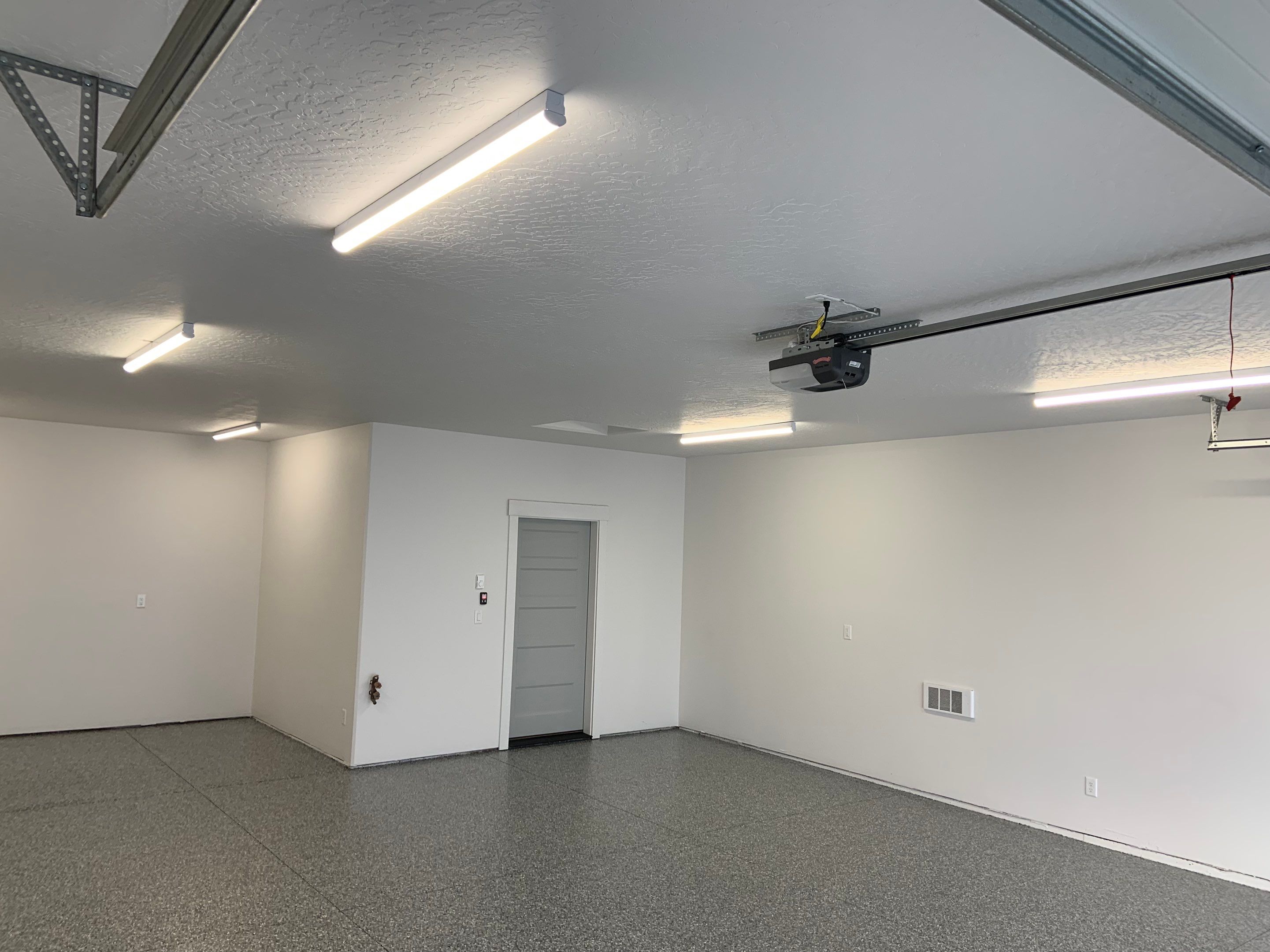 Garage Transformation using Smoke by Croc Coatings, LLC