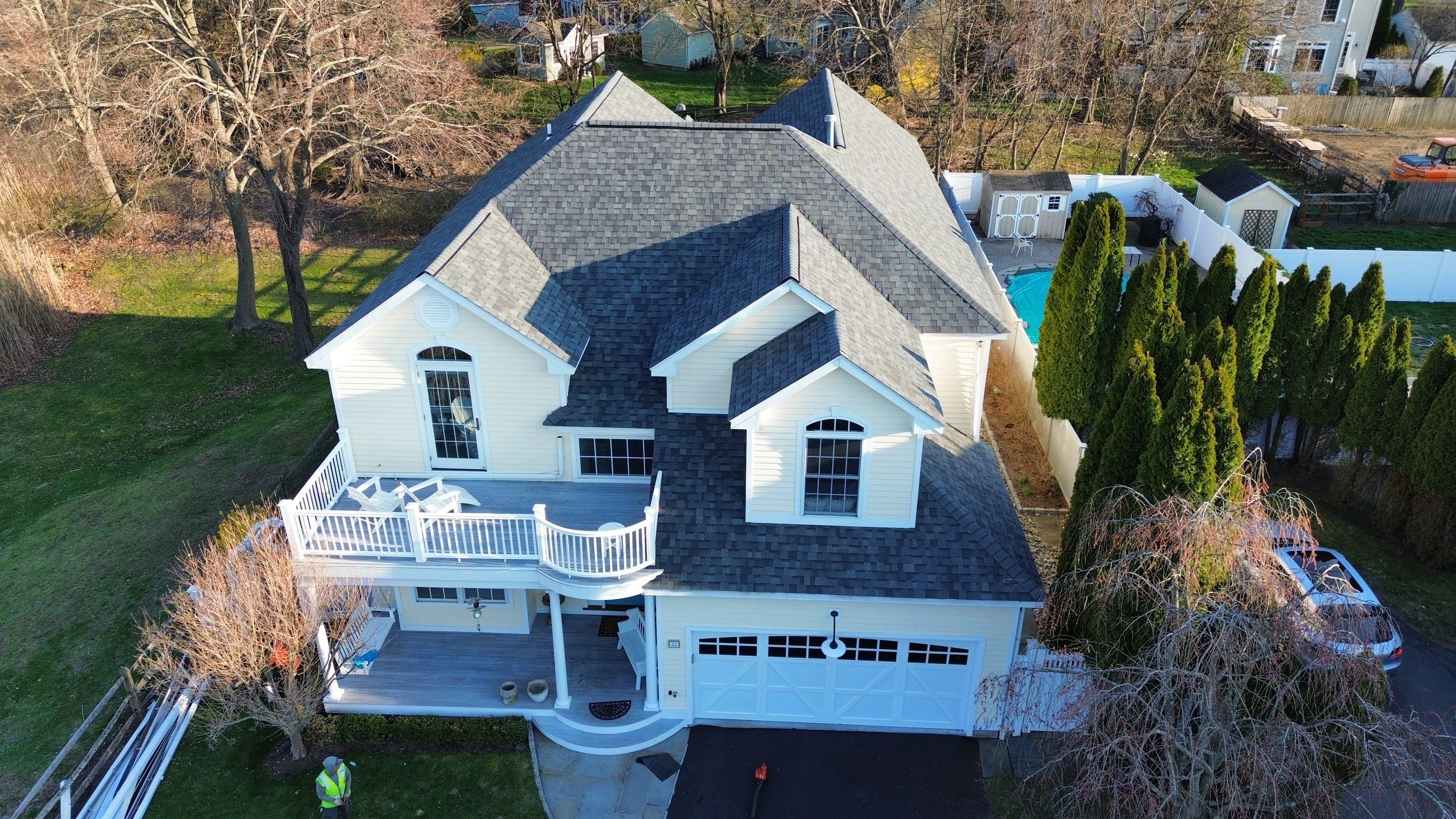 Owens Corning Duration: Estate Gray in Fairfield, Connecticut by Golden Shield Roofing