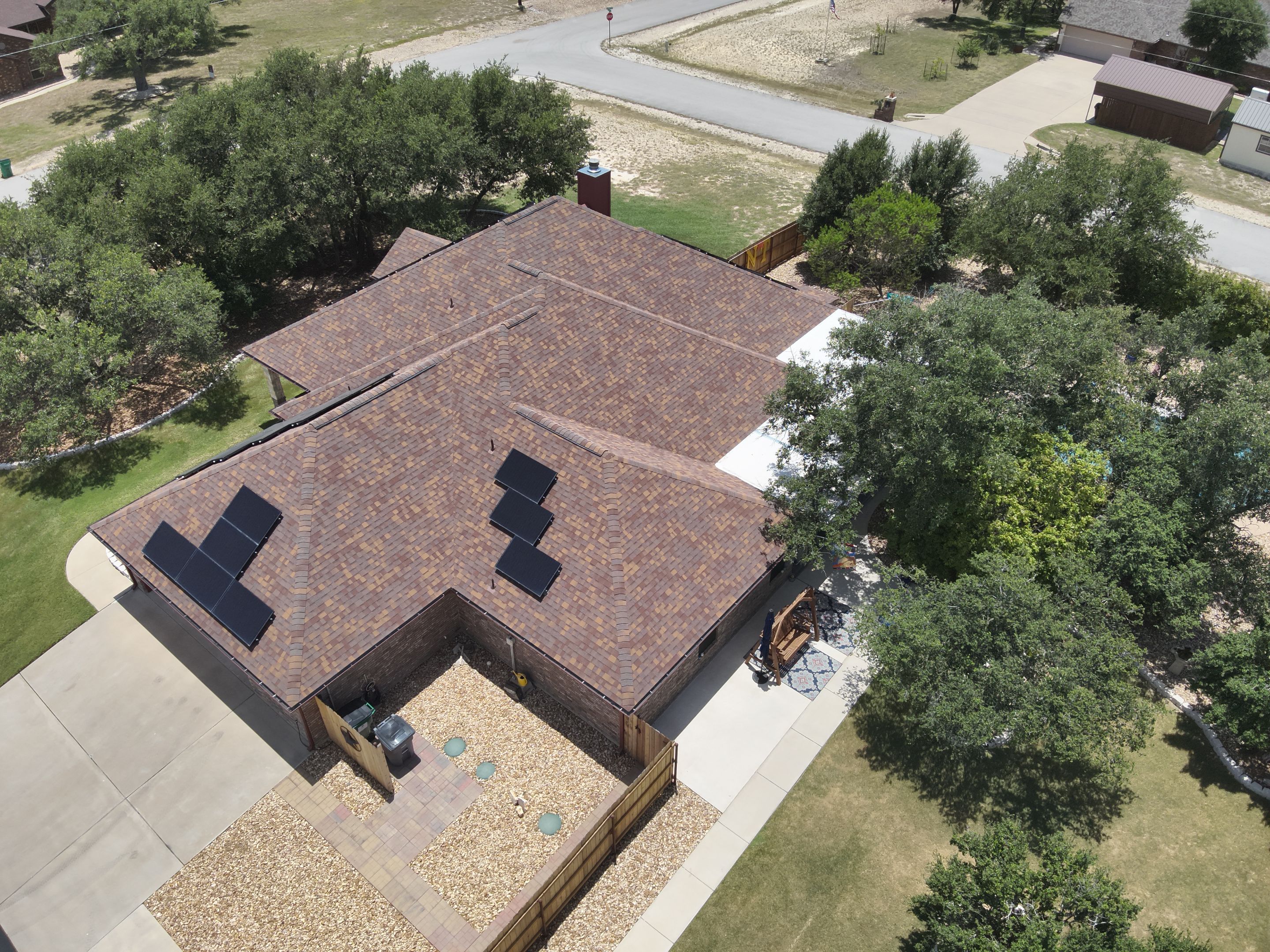 Residential Roof Replacement with Owens Corning - Duration - Sedona Canyon by Action Exteriors Austin