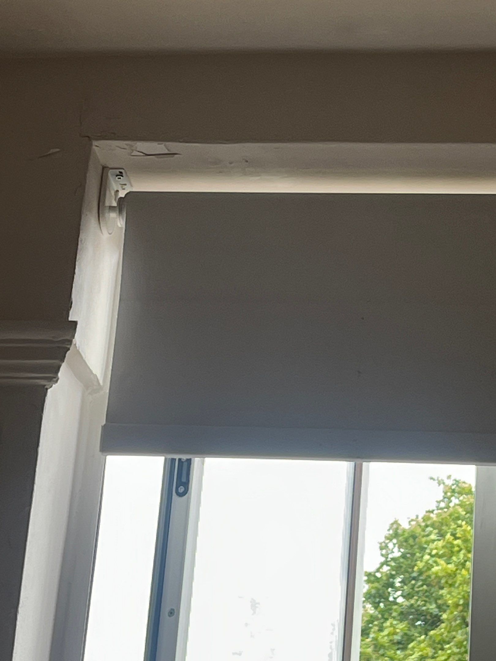 Interior Roller Blind Installation and Hardware Mounting in England by CompanyCam Sales Demo