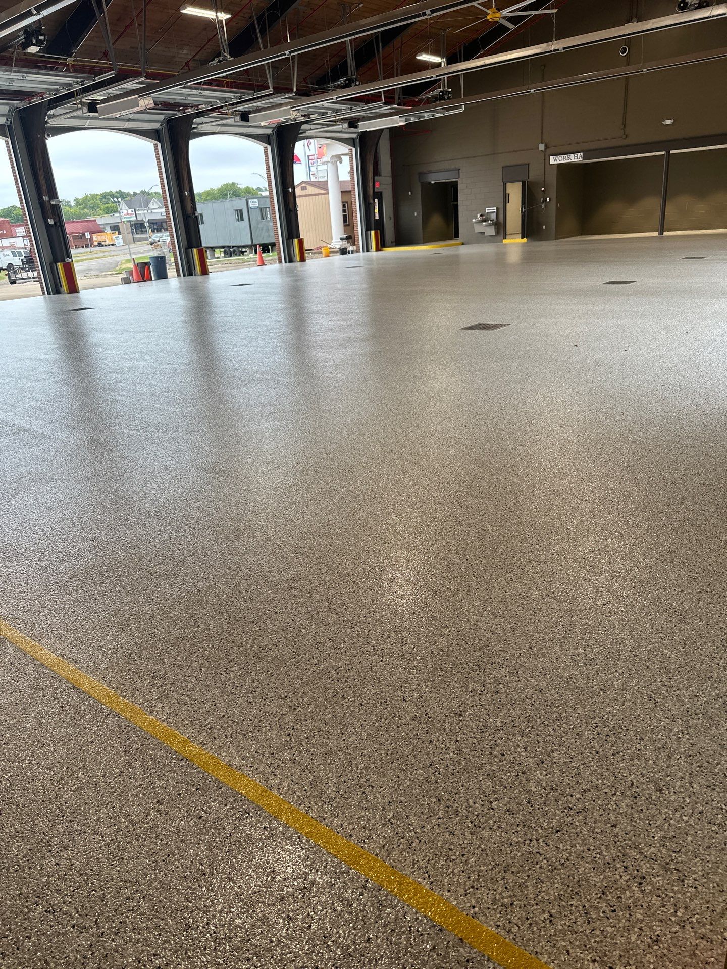 Commercial Floor Coating using Coyote by My Garage Floor Guys