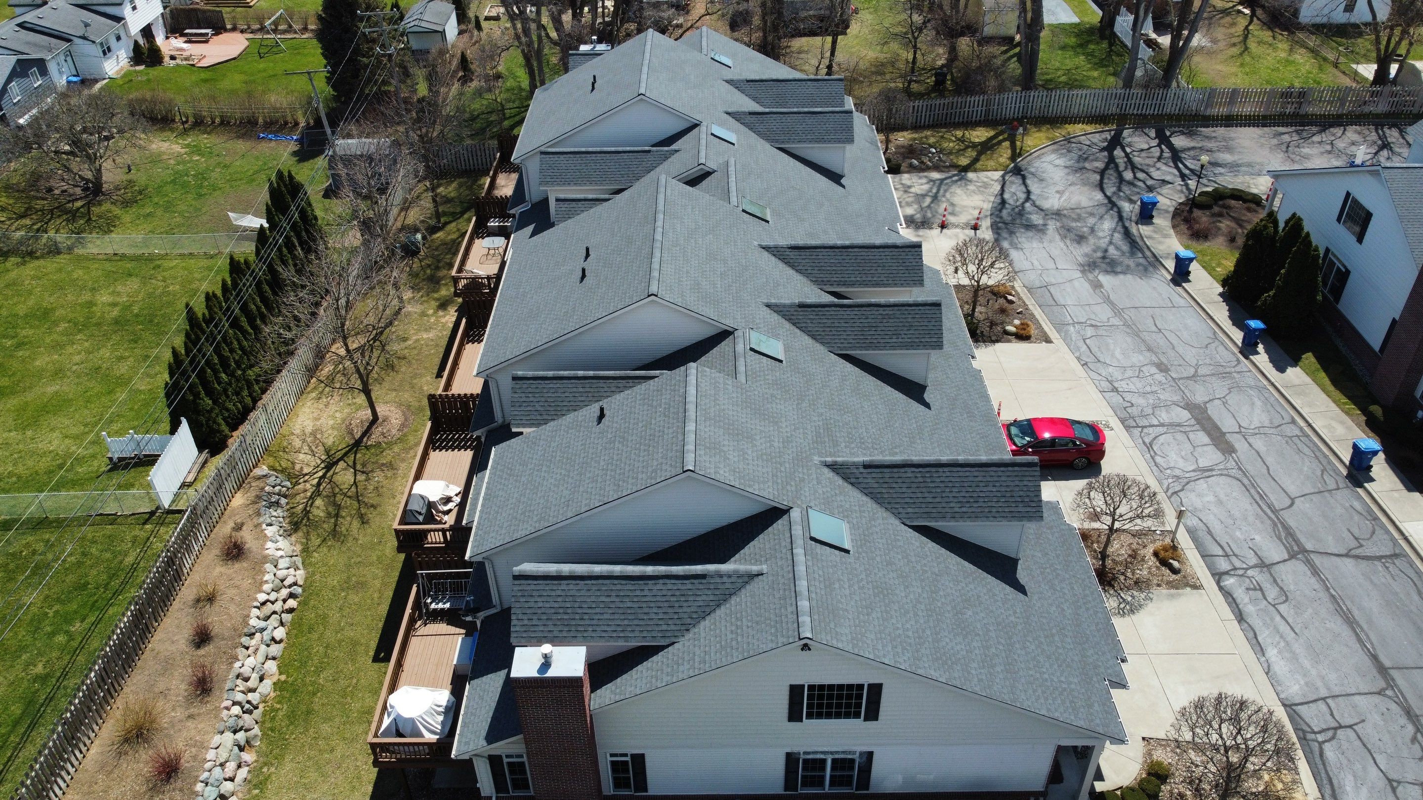 Condo Association Roof Replacement using GAF Shingles by Bloomfield Construction & Restoration