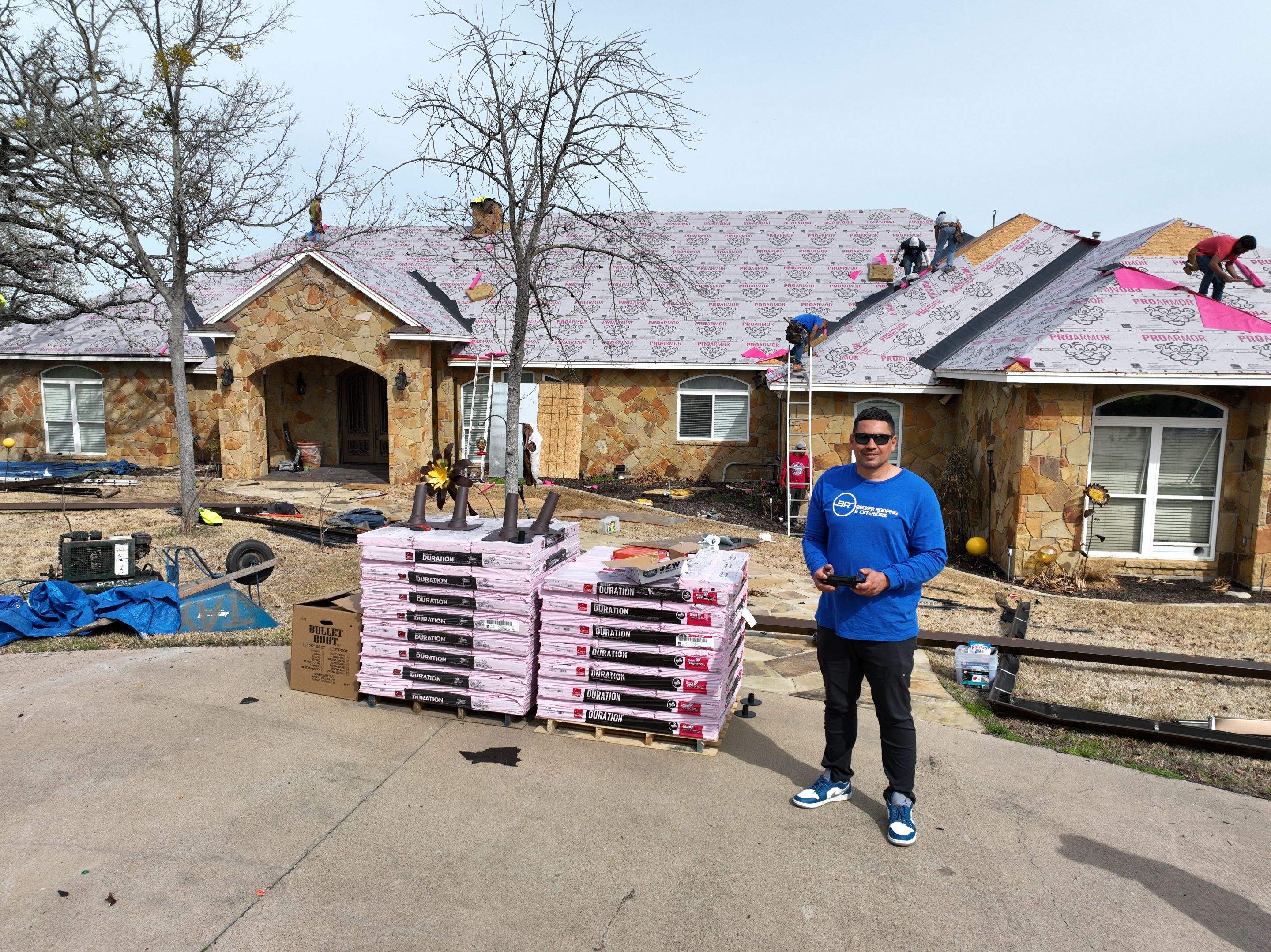 Residential Roofing Installation using Owens Corning Duration by Becker Roofing and Exteriors