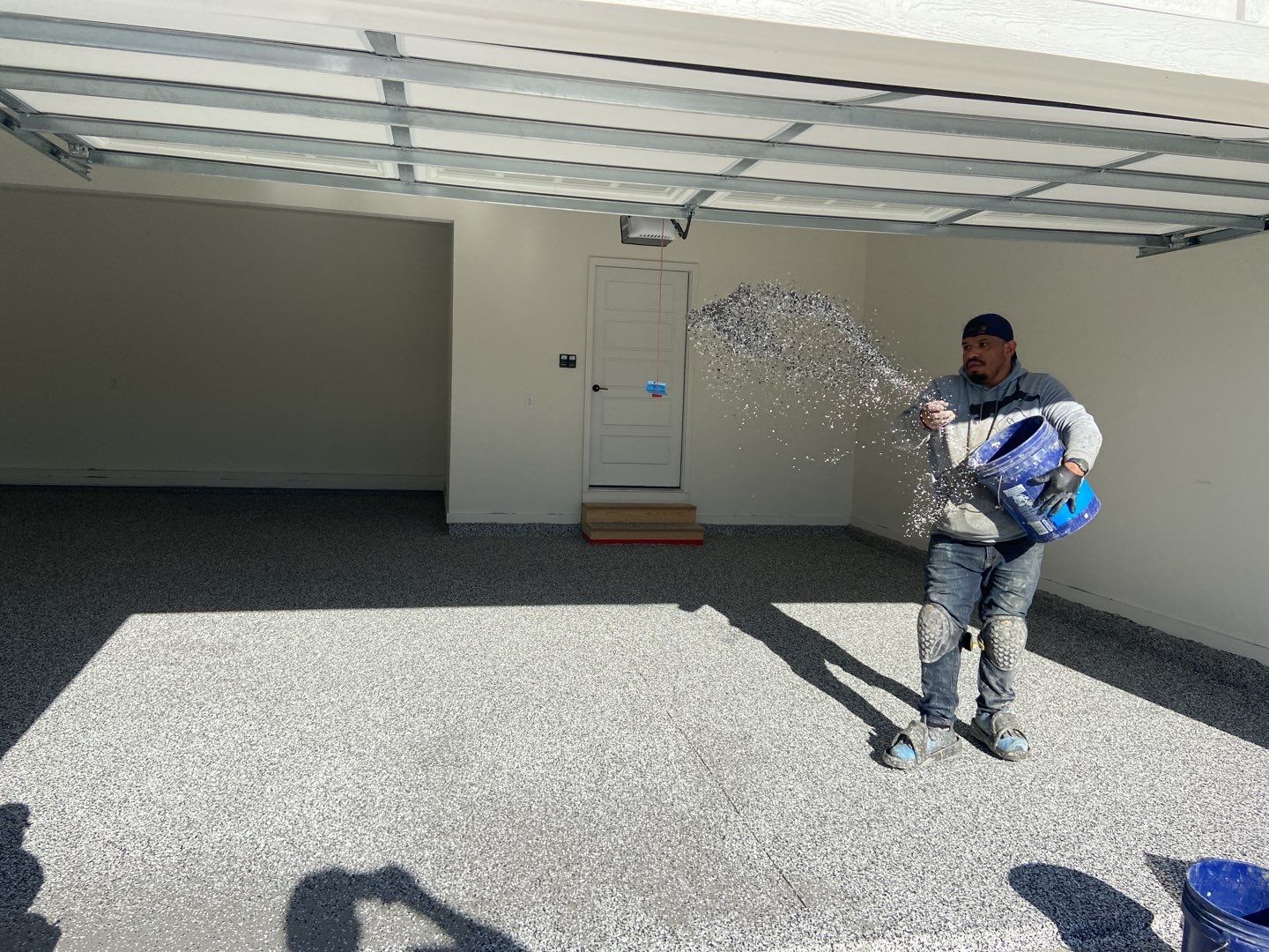 Garage Floor - Domino by Select Painting, Coatings & Garage Cabinets