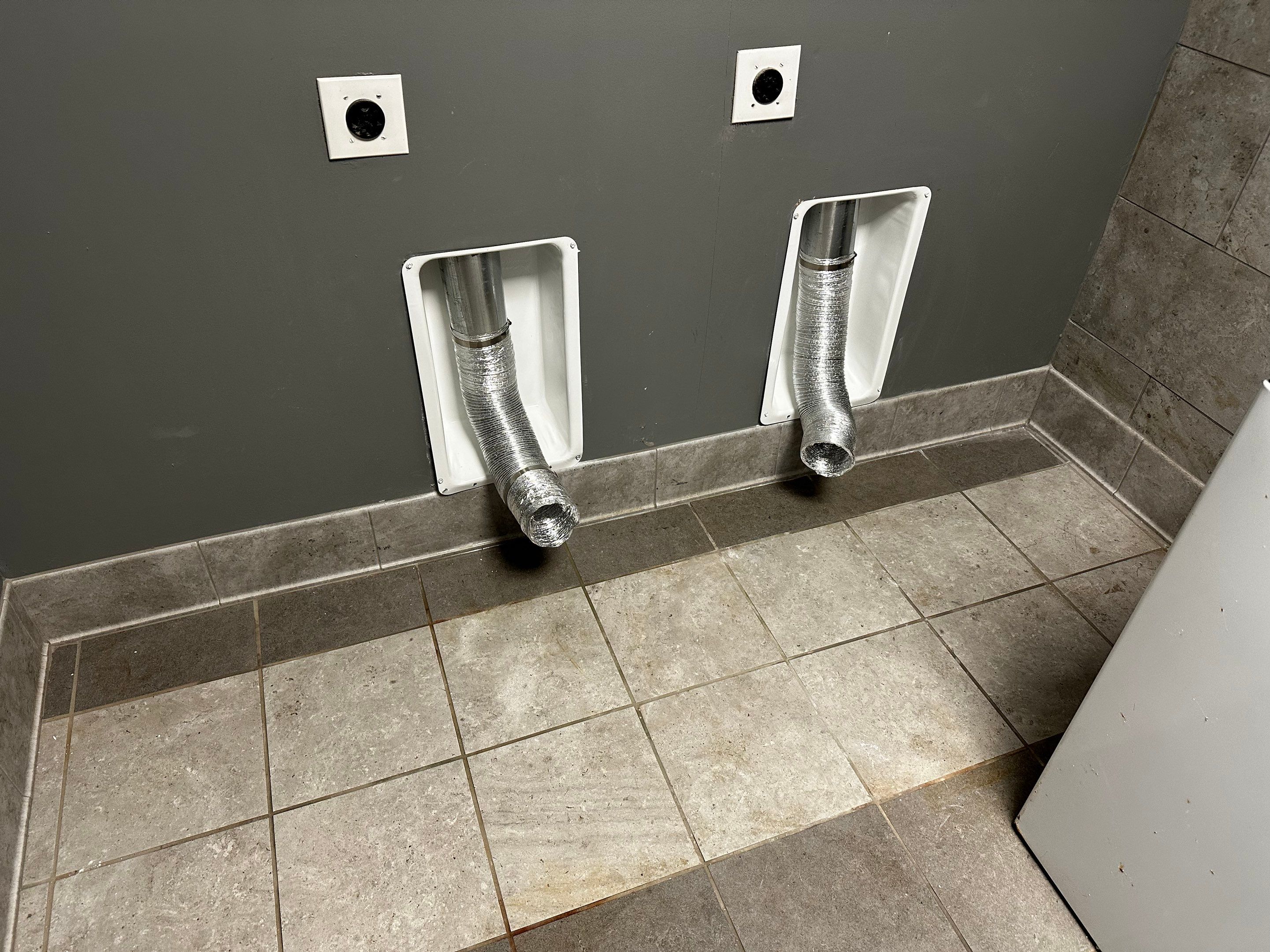 Installed new Dryer Vents & Recessed Cabinets by Peach State Dryer Vents & Air Ducts