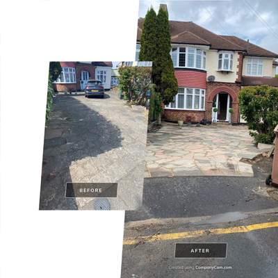 Driveway And Patio Clean using honda 21 ltr/min