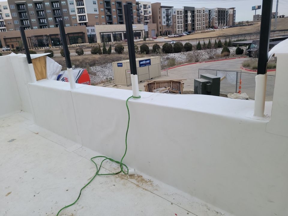 Apartment Roofing Installation using GAF HDZ Shingles, GAF TPO and Pavers in Lewisville, TX by Roof Experts