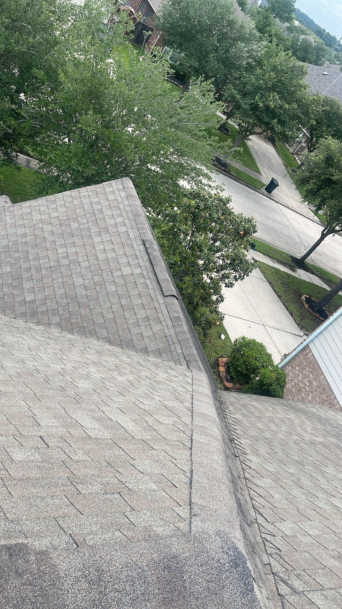 Hail Damage using Owen's Corning Duration (Lifetime) Shingles by Roof Repair Company