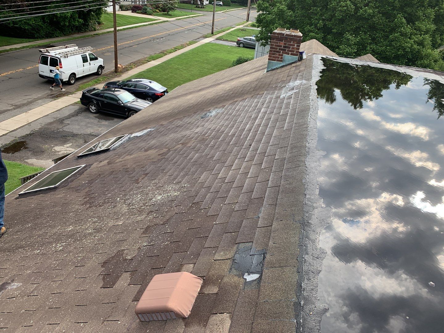 Residential Roofing Installation using Owens Corning Duration Driftwood by A Plus Exterior
