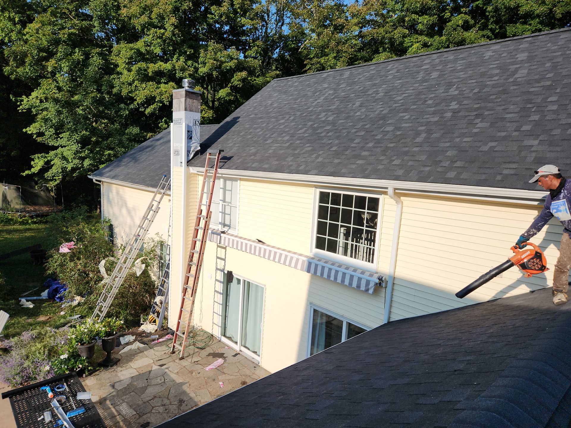 Residential Roofing Installation using Owens Corning TruDefinition Duration AR - Onyx Black by A Plus Exterior