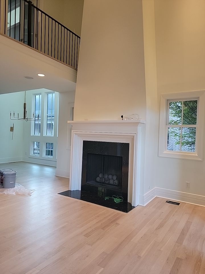 From dark to light, the results are stunning! Beautiful white oak refinish with Country White stain by Footprints Floors of Nashville
