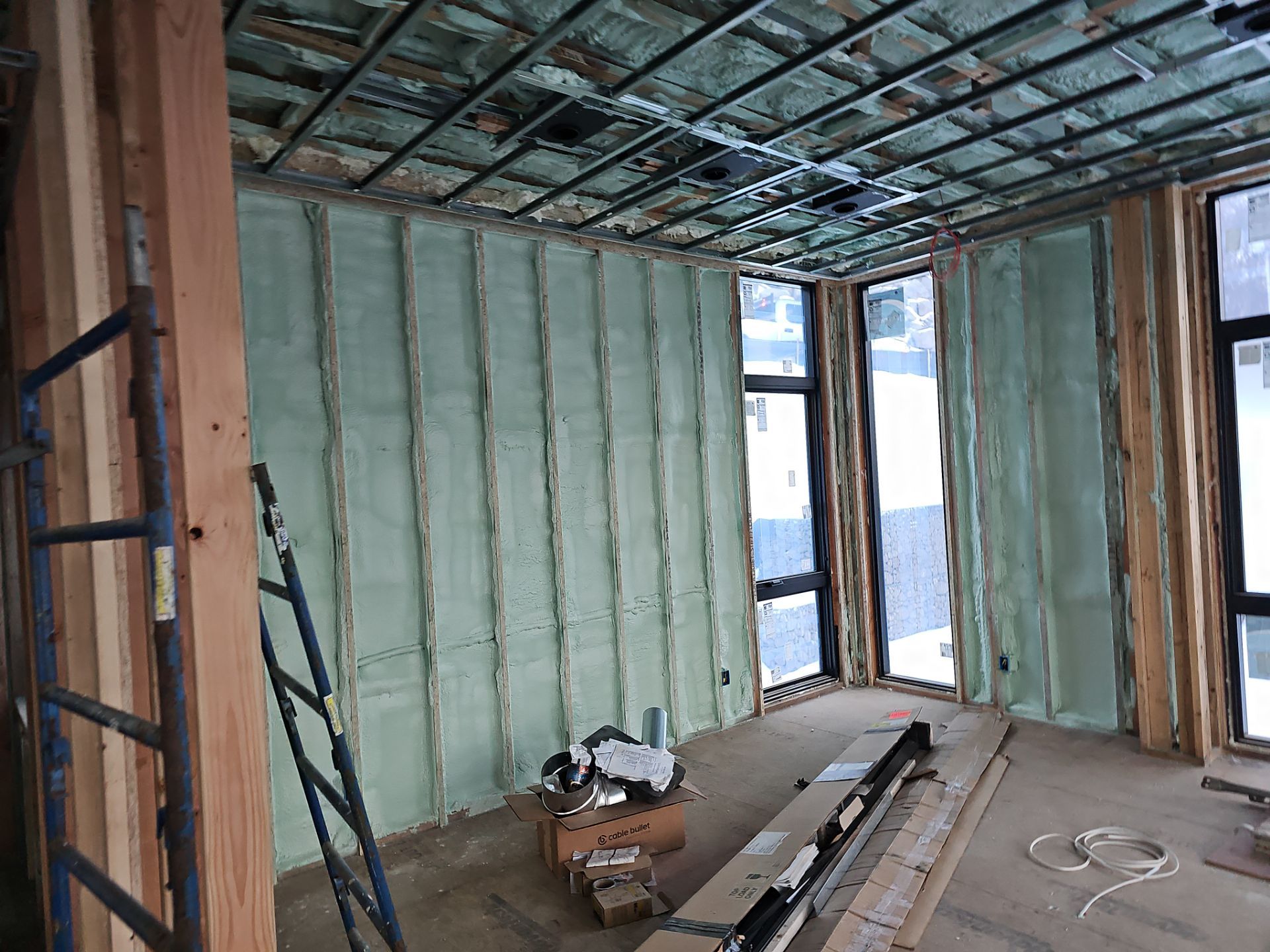 New Construction using Closed Cell Spray Foam by NYS Foam & Energy