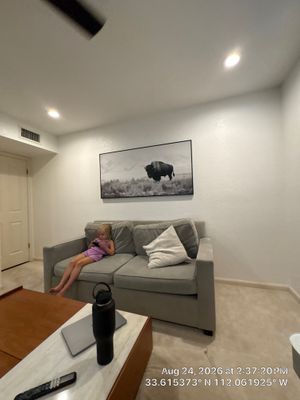Phoenix Home Office Setup with Plantation Shutters and AV Installation