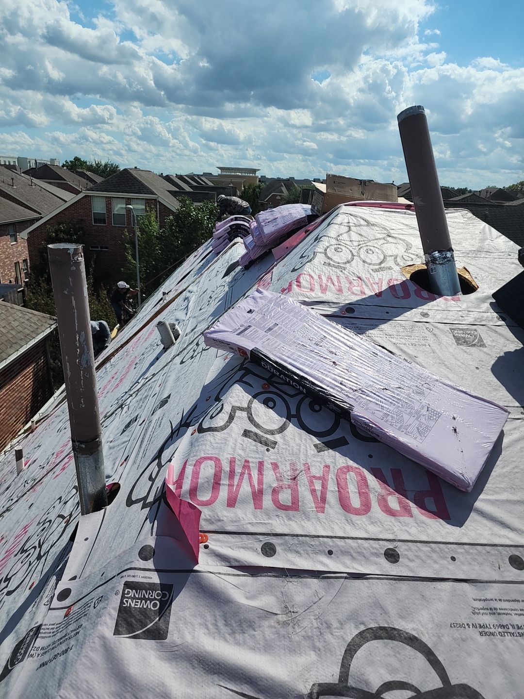 Residential Roofing Installation using Owen's Corning Duration (Lifetime) Shingles by Roof Repair Services LLC