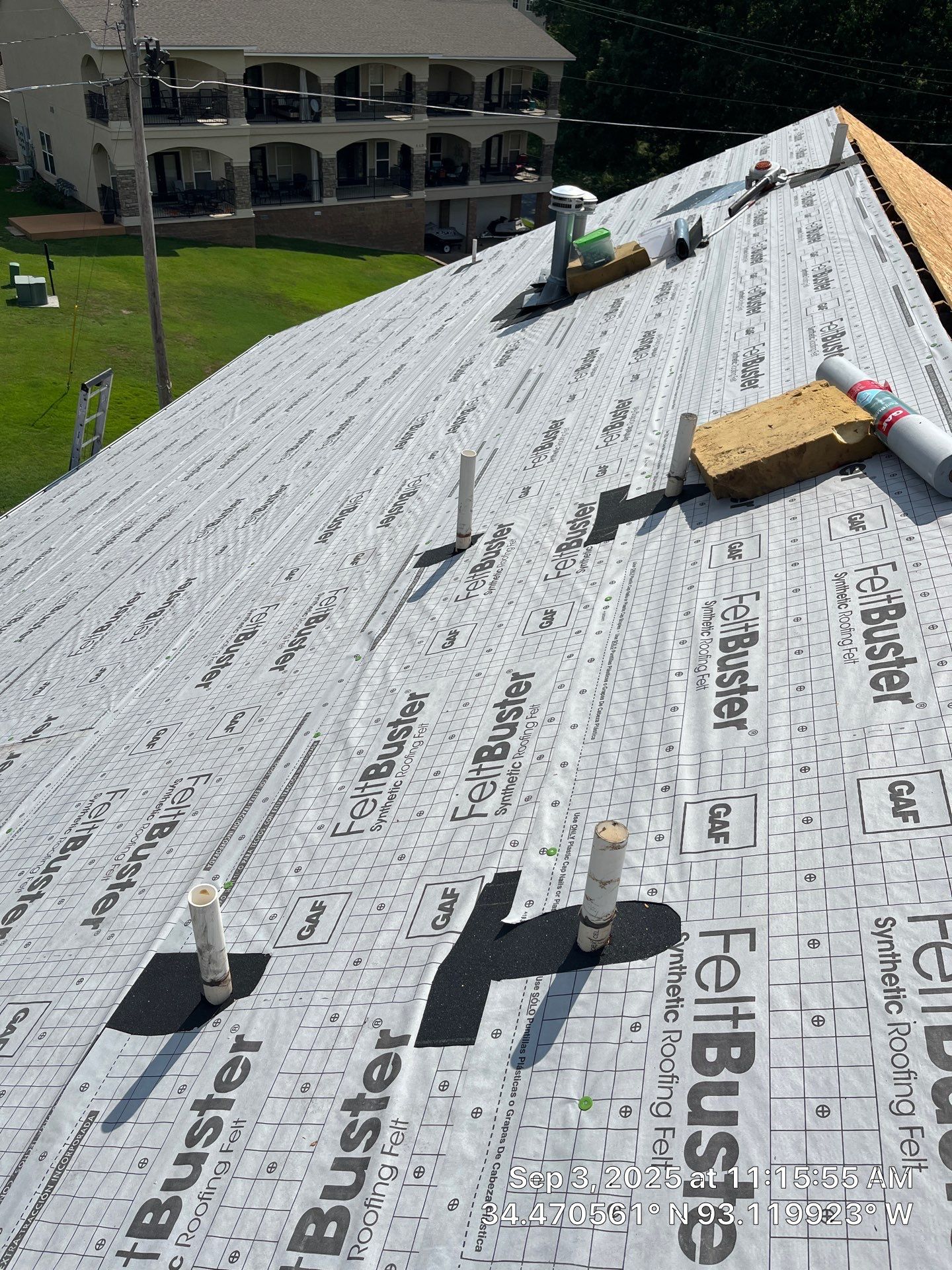 Multi-Unit Architectural Shingle Roof Replacement in Hot Springs Arkansas by Temple Roofing and Exteriors