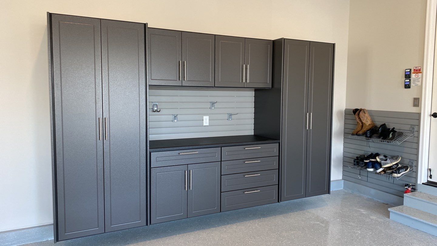 Monte L. adds storage to garage! by Banner Garage