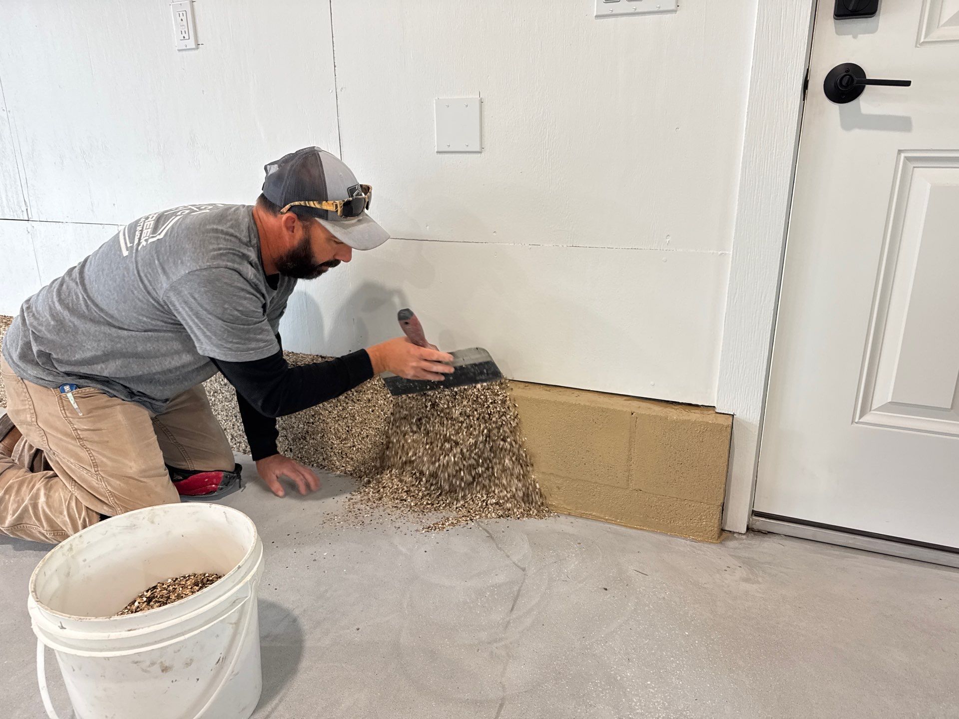 Garage in Gainesville, FL in Sandstone by Cross Creek Concrete Coatings