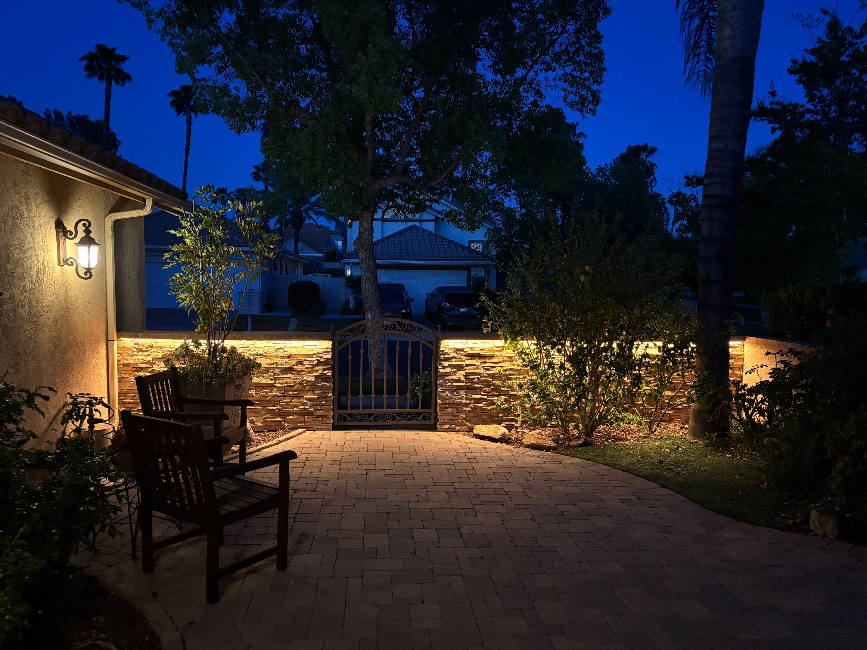 Smart LED Lighting and Custom Outdoor Living Space in Murrieta by Outdoor Lights + Shades