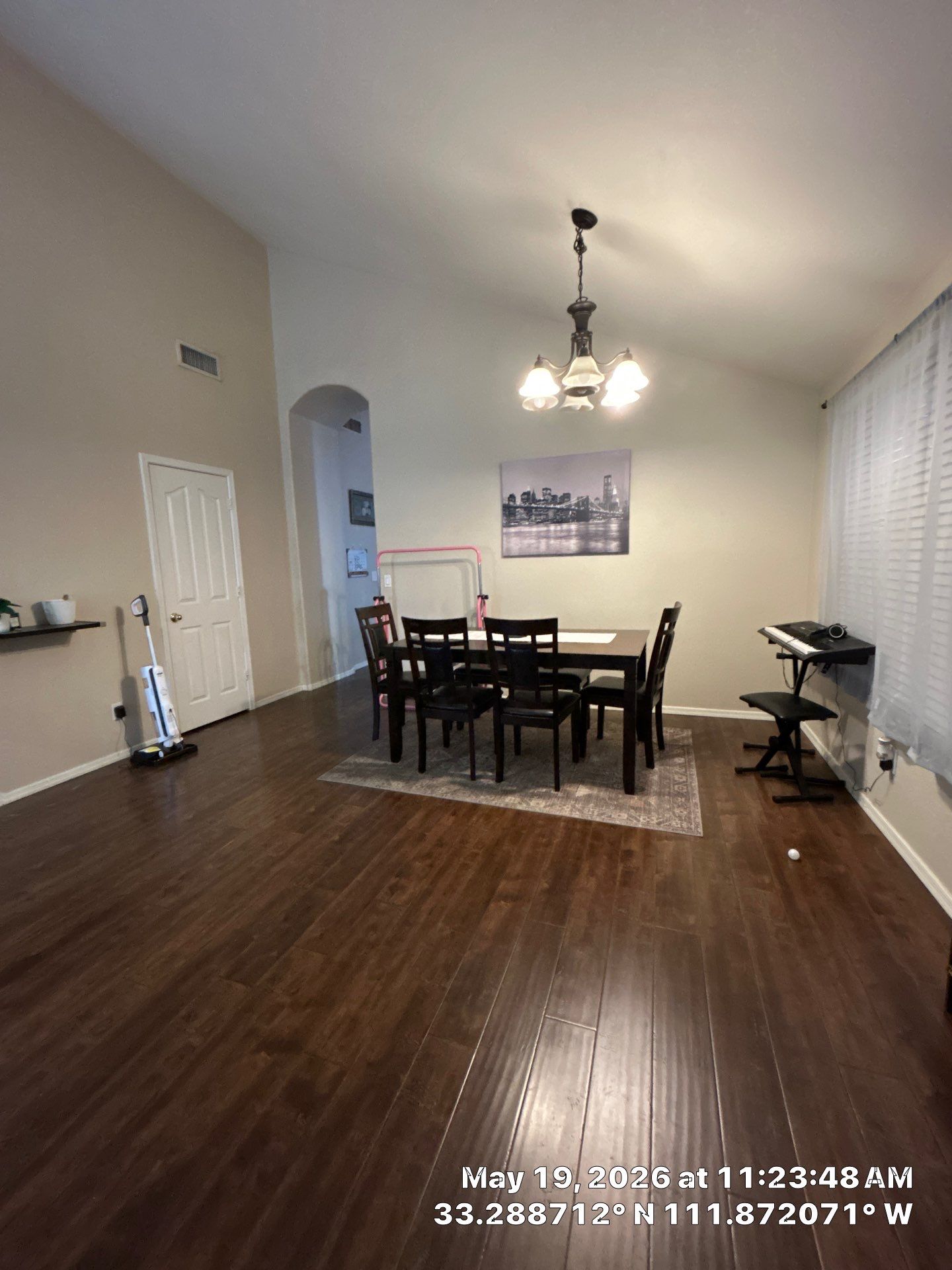 Chandler Interior Remodel Featuring Dark Wood Flooring and Lighting by CompanyCam Sales Demo