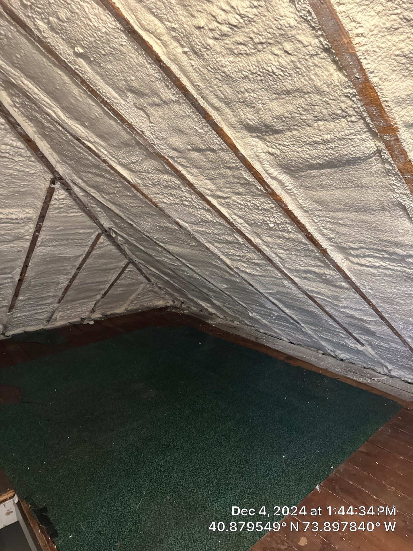 Attic Insulation using Closed Cell Spray Foam by NYS Foam & Energy