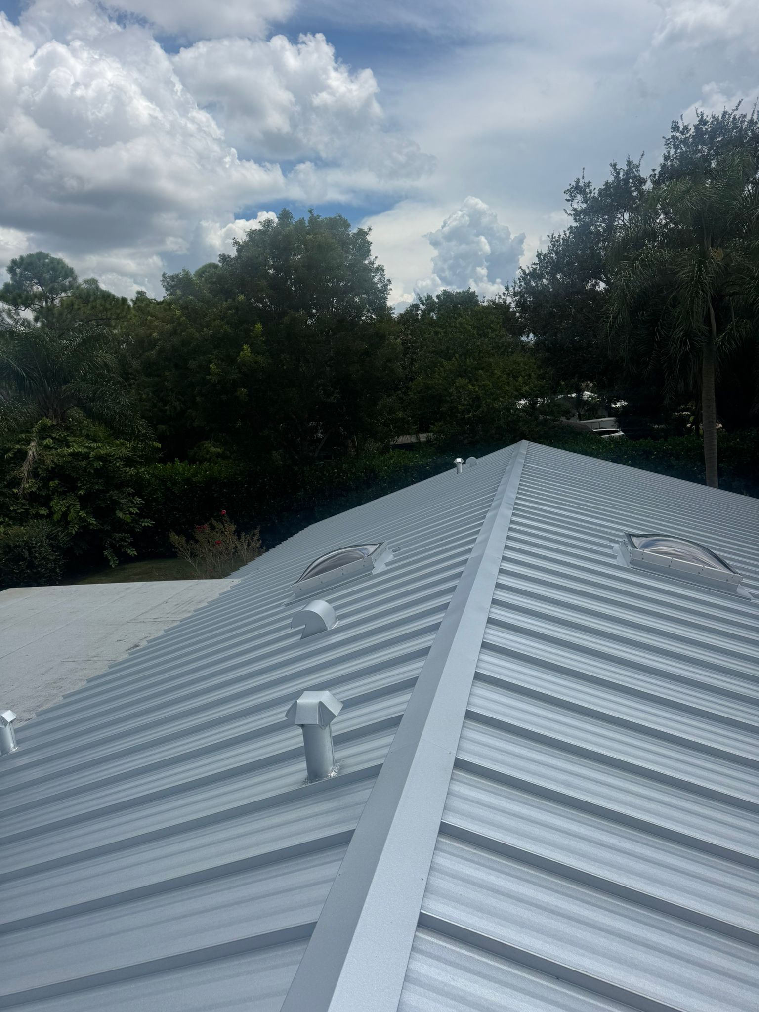 24ga 1.5" Snap-Lock Mill Finish  by Total Roofing System The Metal Roof Experts