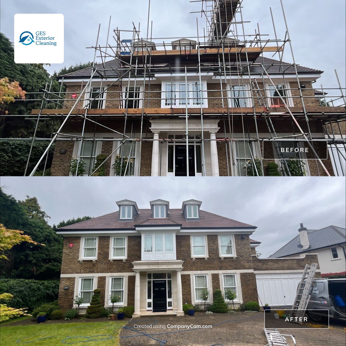 Roof Clean  - Moss Removal - Gutter Clean using Honda 15lpm Low Pressure Washing Machine by Ges Exterior Cleaning ltd