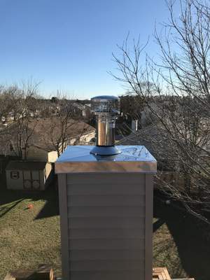 Stainless Chase cover, cap, and pipe