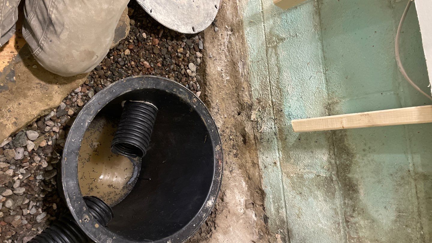 Sump Pump & Buried Discharge in St. Anthony, MN by Waterproofing Northeast