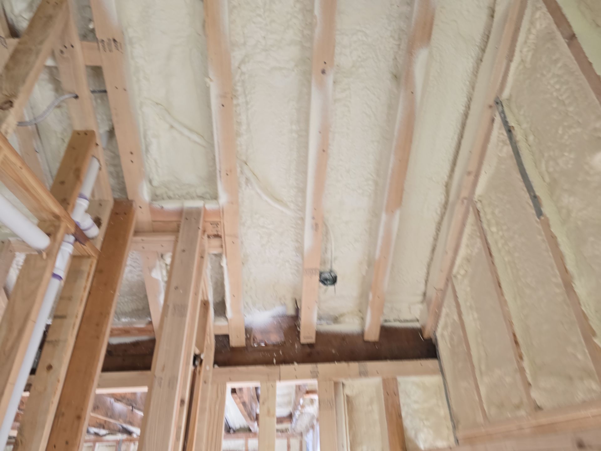 Attic Insulation using Closed Cell Spray Foam by NYS Foam & Energy