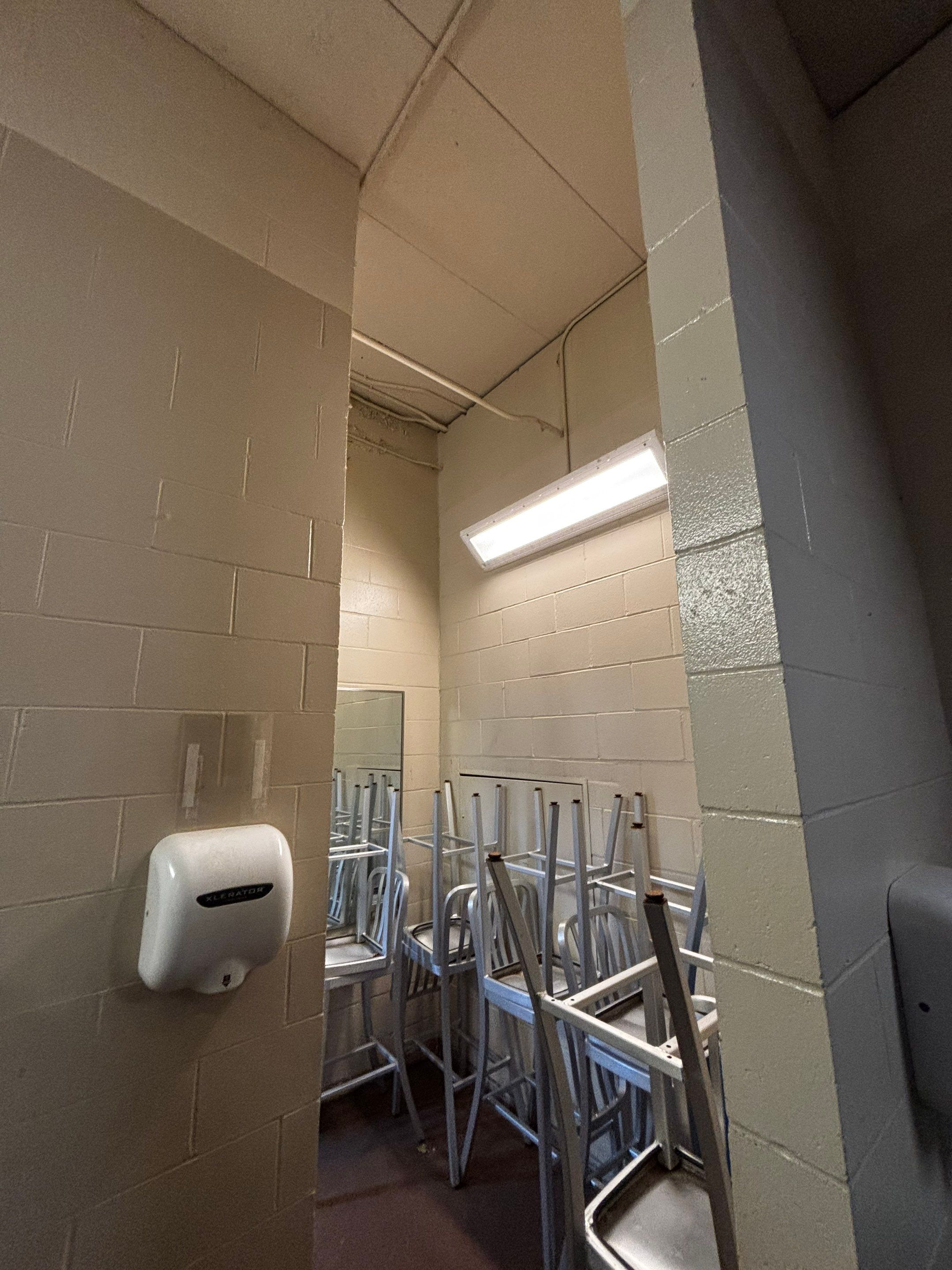 Commercial Restroom Interior Painting and Facility Updates in Sioux Falls by Select Painting, Coatings & Garage Cabinets