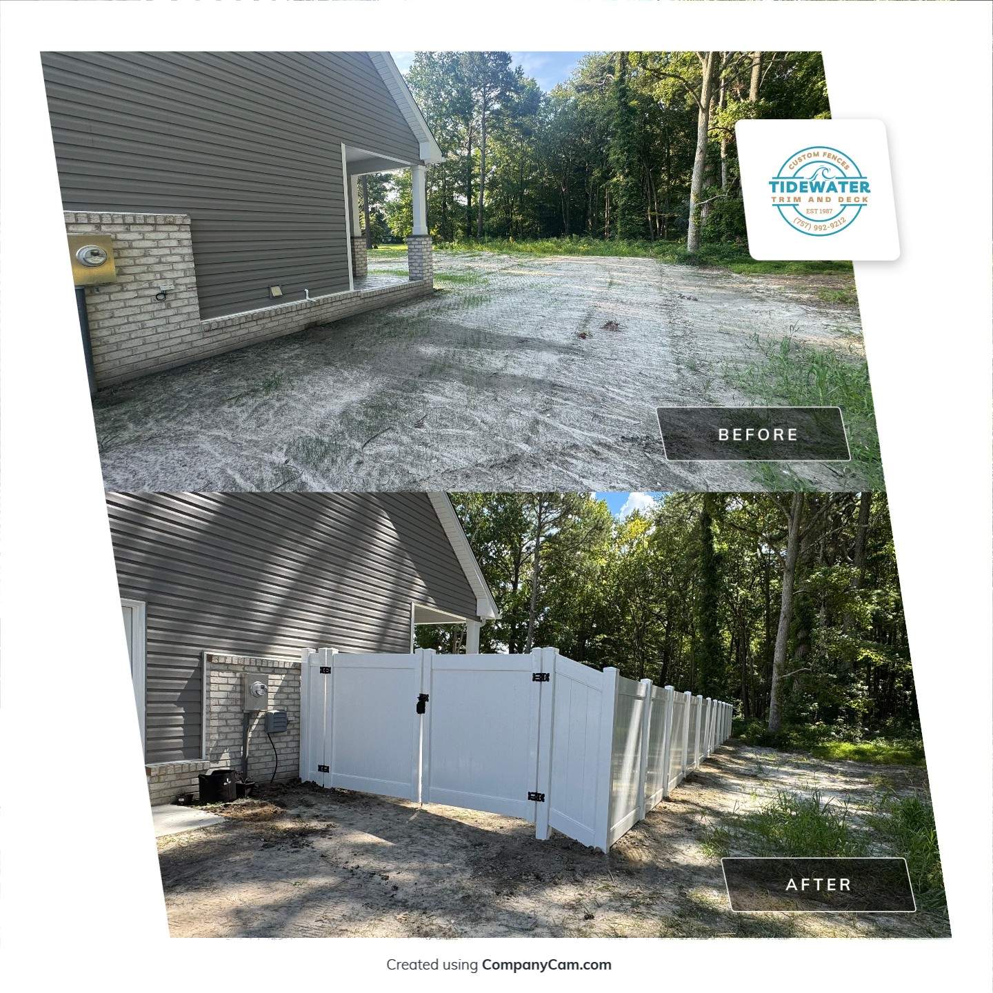 The Fence That Never Fades by Tidewater Trim & Deck