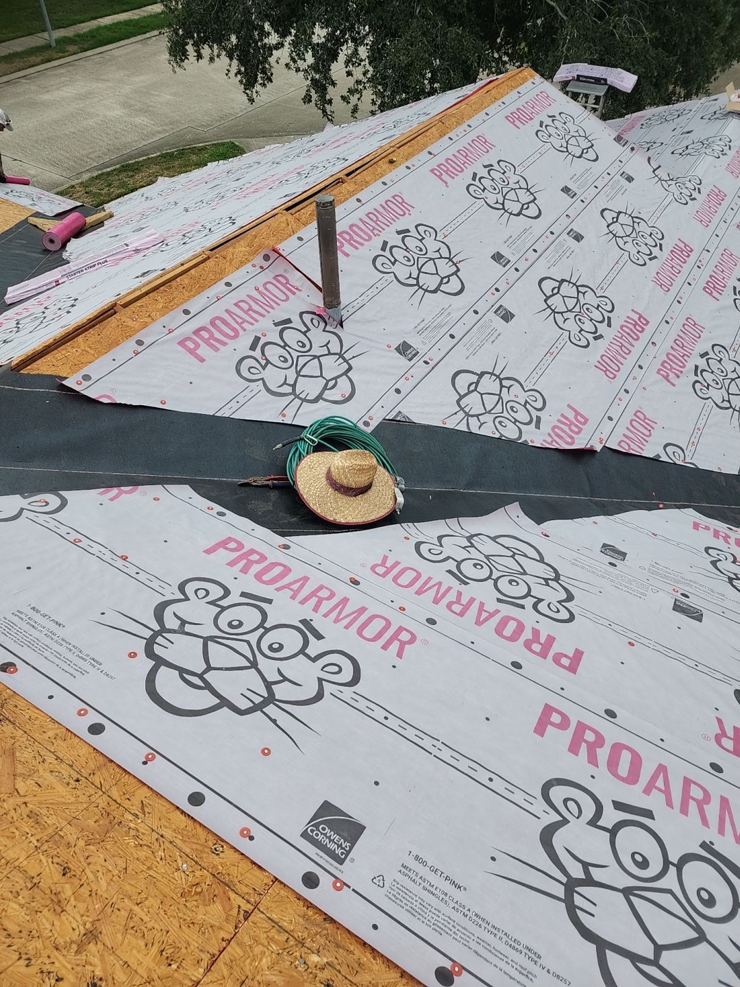 Residential Roofing Installation using Owen's Corning Duration (Lifetime) Shingles by Roof Repair Company