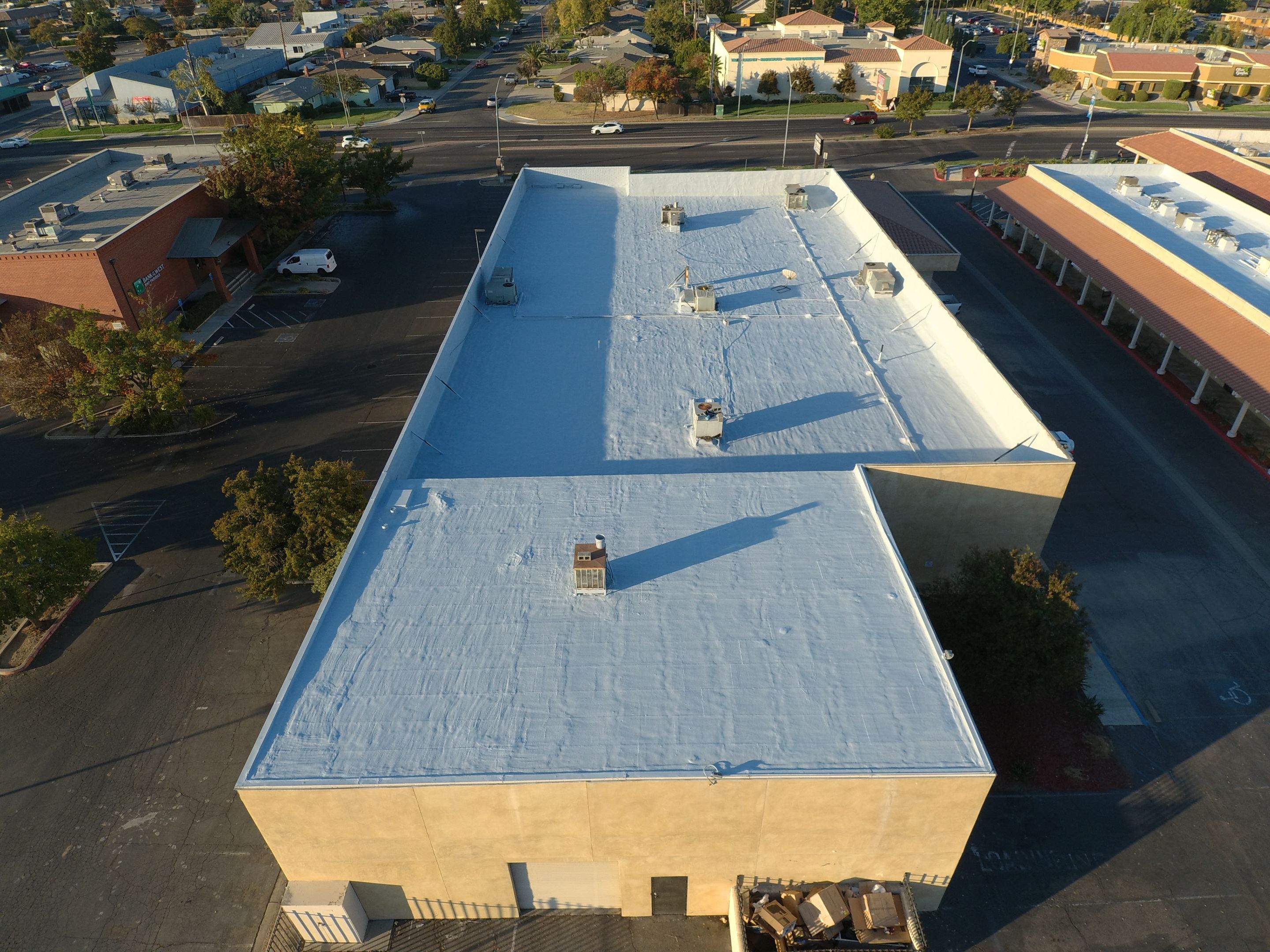 Reburbish existing spray foam job by Straight Edge Roofing Inc