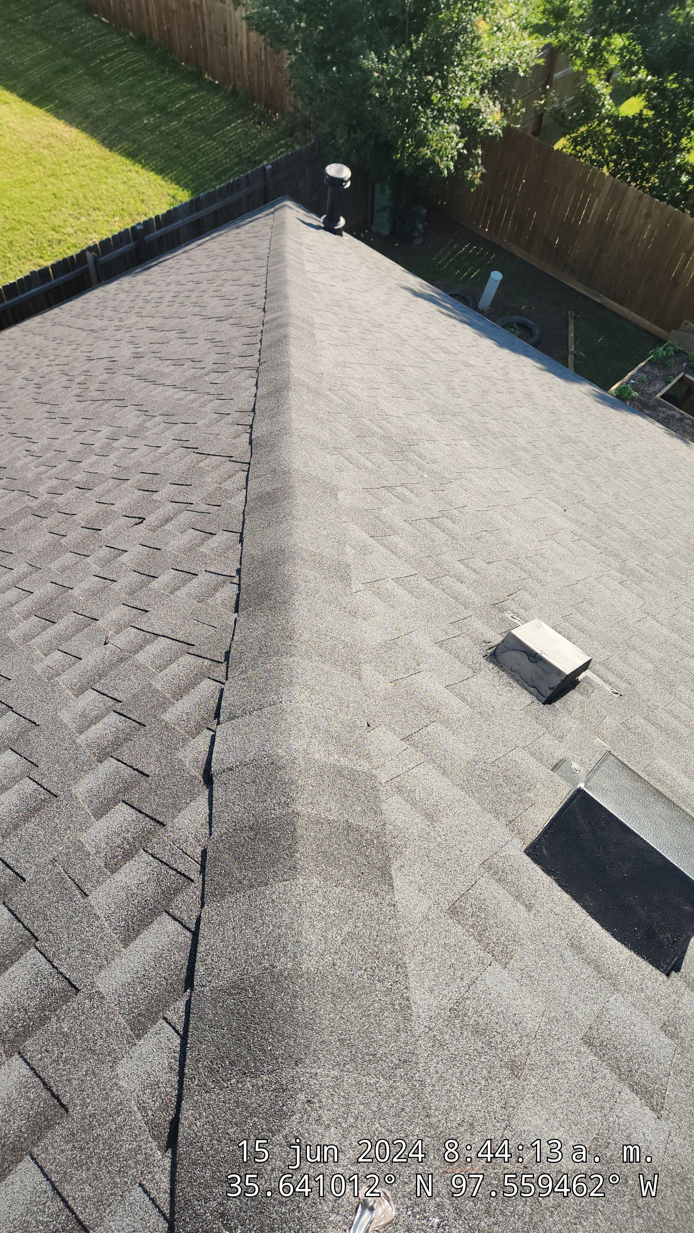 Reroof using GAF HDZ in Charcoal by Castillo Roofing