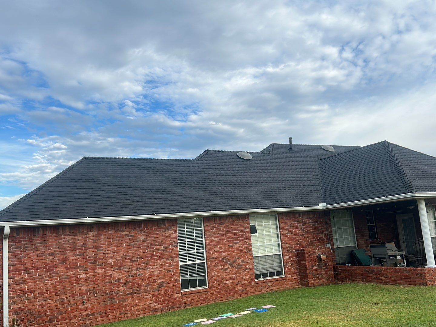 roof & vent in Blanchard by McCann's Roofing and Construction