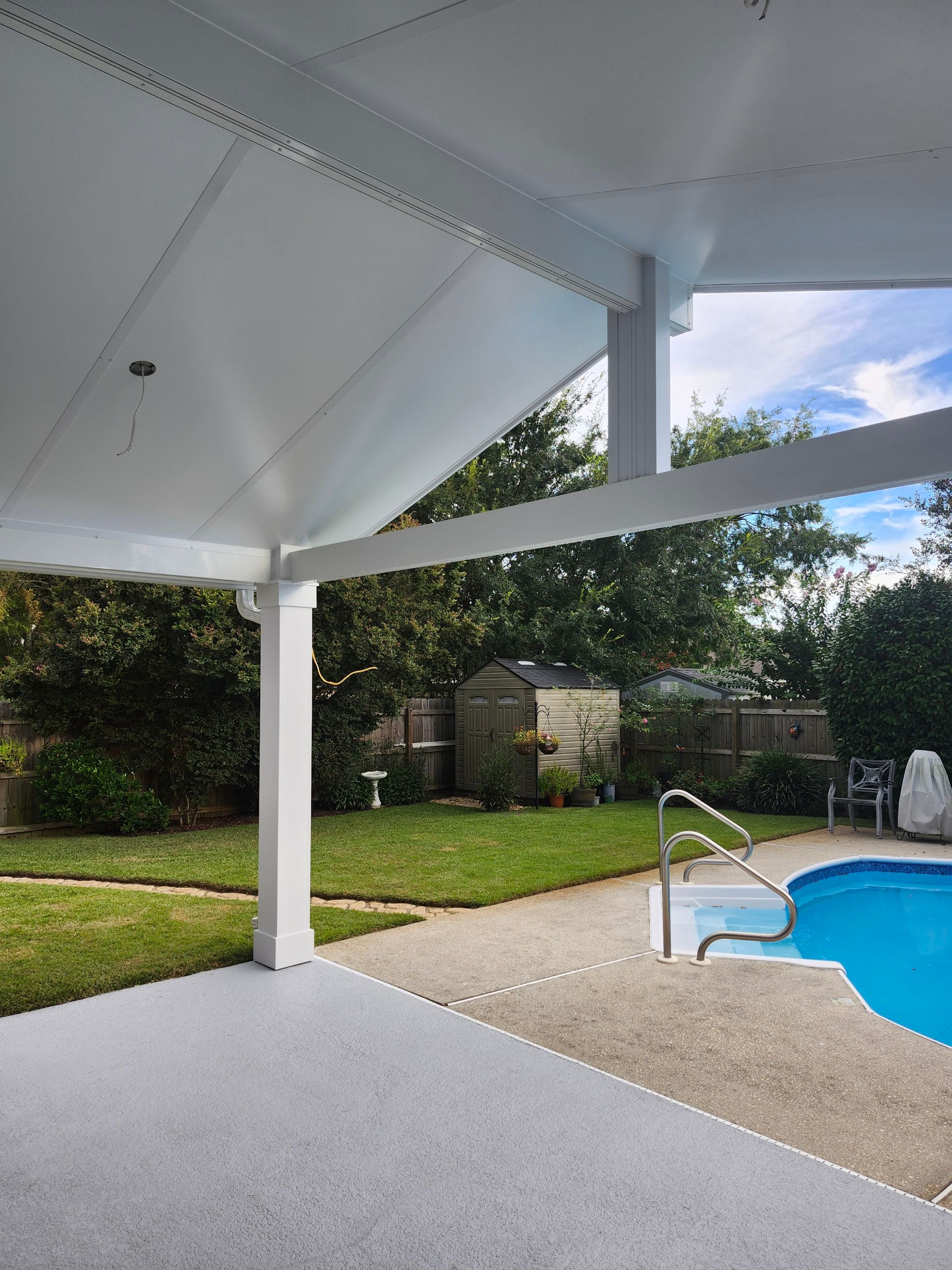 Poolside Cathedral Patio Cover by Titan Sunrooms