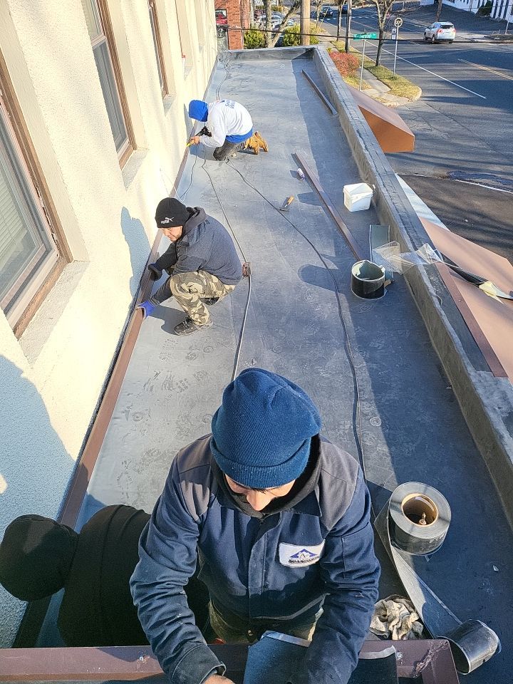 Commercial Roofing Installation using EPDM  by A Plus Exterior