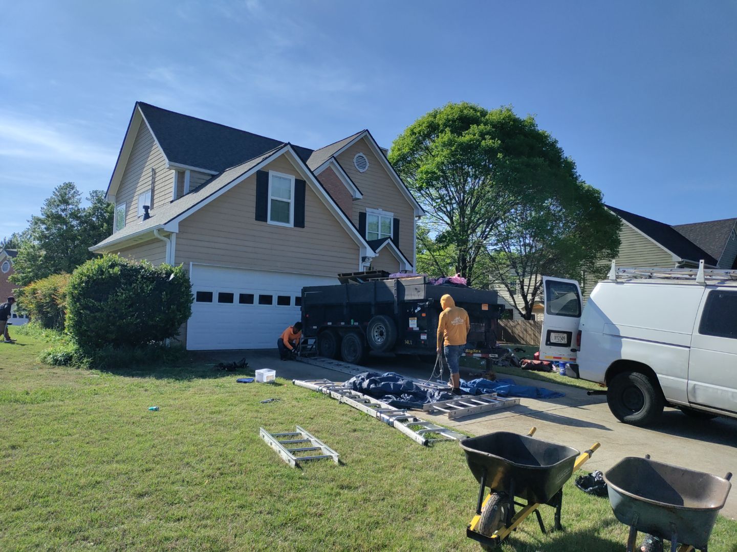 Residential Roof Replacement using Owens Corning TreDef Duration Williamsburg Grey by Inspector Roofing and Restoration