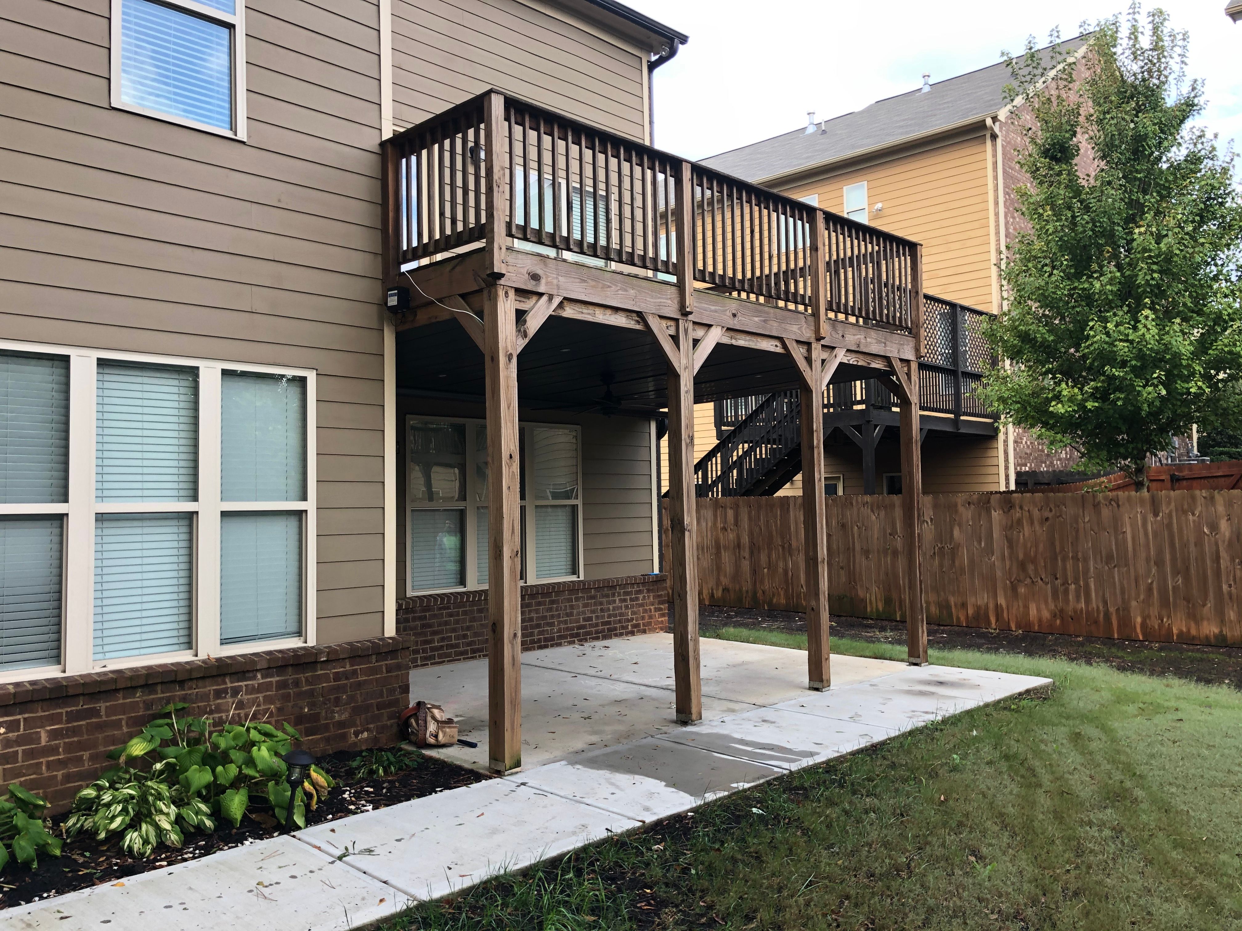 Custom Screened-In Porch Enclosure and Elevated Deck in Smyrna by Swift Home Renovations