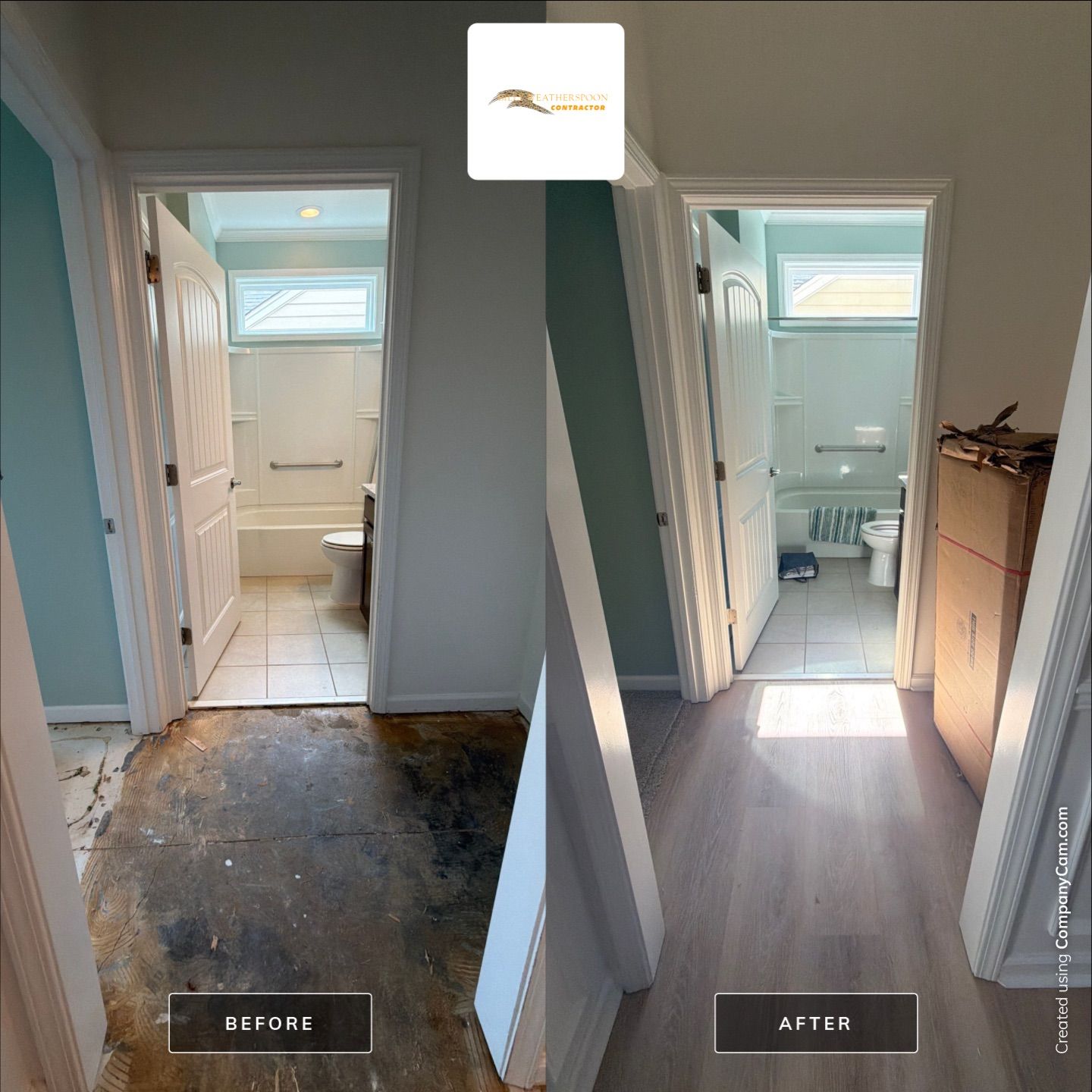 Luxury Vinyl Plank Flooring Installation and Interior Refresh in Durham by Billy Weatherspoon Contractor